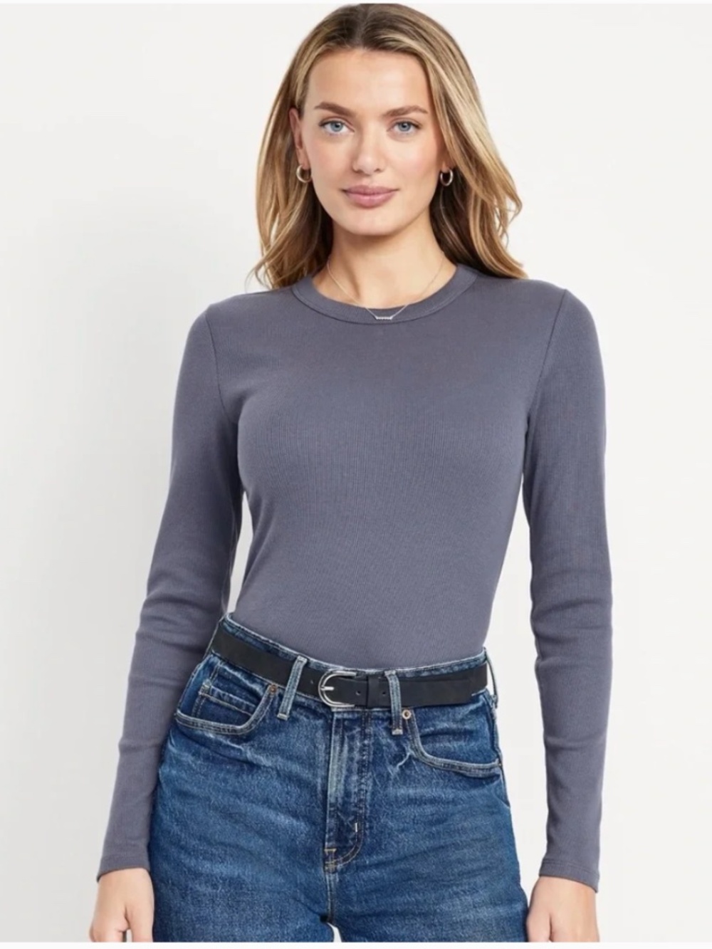 NWT Old Navy Snug Long-Sleeve Crew-Neck T-Shirt Size Large